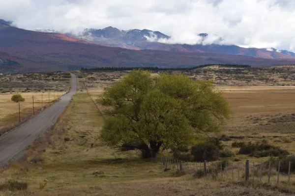 Camino de acceso a la finca en venta en Patagonia, Esquel. 